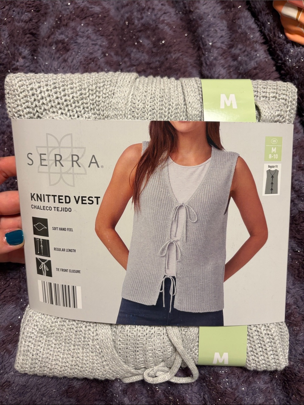 SERRA Light Gray Knitted Tank Vest